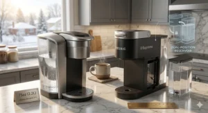 A detailed cross-section of the Keurig K-Supreme MultiStream technology using five needles to saturate a K-Cup for rich flavor extraction.