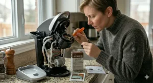 A rich, dark cup of coffee with steam rising, sitting next to a Canadian flag coaster, representing the solution to weak coffee.