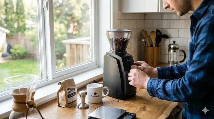 Top-rated conical burr grinder priced between $100 and $300 for home coffee brewing. conical burr grinder $100-$300
