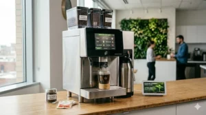 Energy-efficient office coffee machine combo for sustainable offices | Machine à café combinée écoénergétique pour bureaux durables