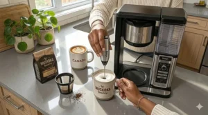 Refreshing iced coffee made with Ninja Coffee Bar.