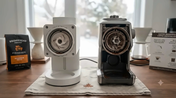 Comparison of ceramic vs steel burr coffee grinders for home brewing stainless steel burr grinder