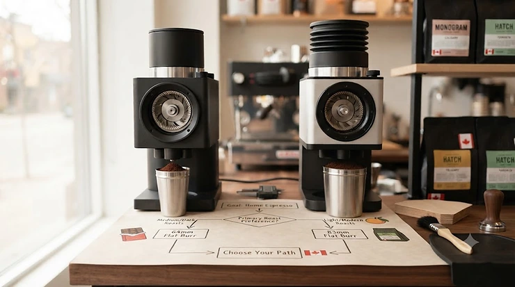 Comparison of ceramic and steel coffee burrs / Comparaison entre meules en céramique et en acier. ceramic burr coffee grinder