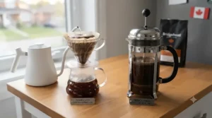 Coffee grounds reduction benefits of ceramic burr grinders.