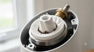 Precision-engineered steel burrs with sharp cutting edges.